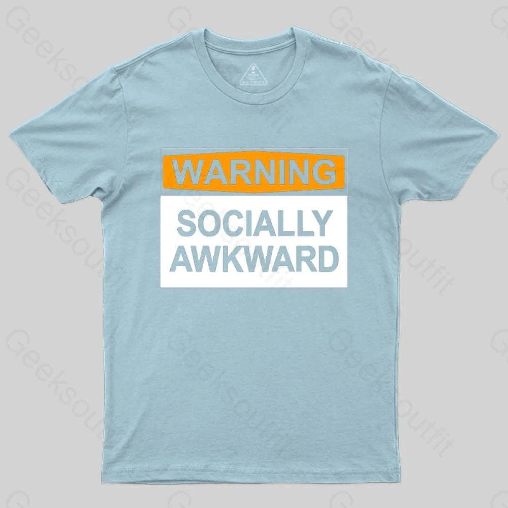 Warning Socially Awawkad Classic T-Shirt - Geeksoutfit