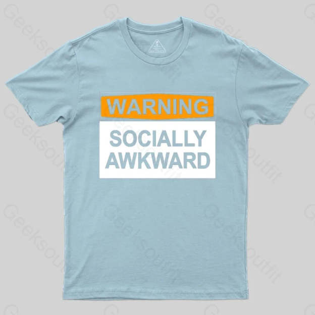 Warning Socially Awawkad Classic T-Shirt - Geeksoutfit