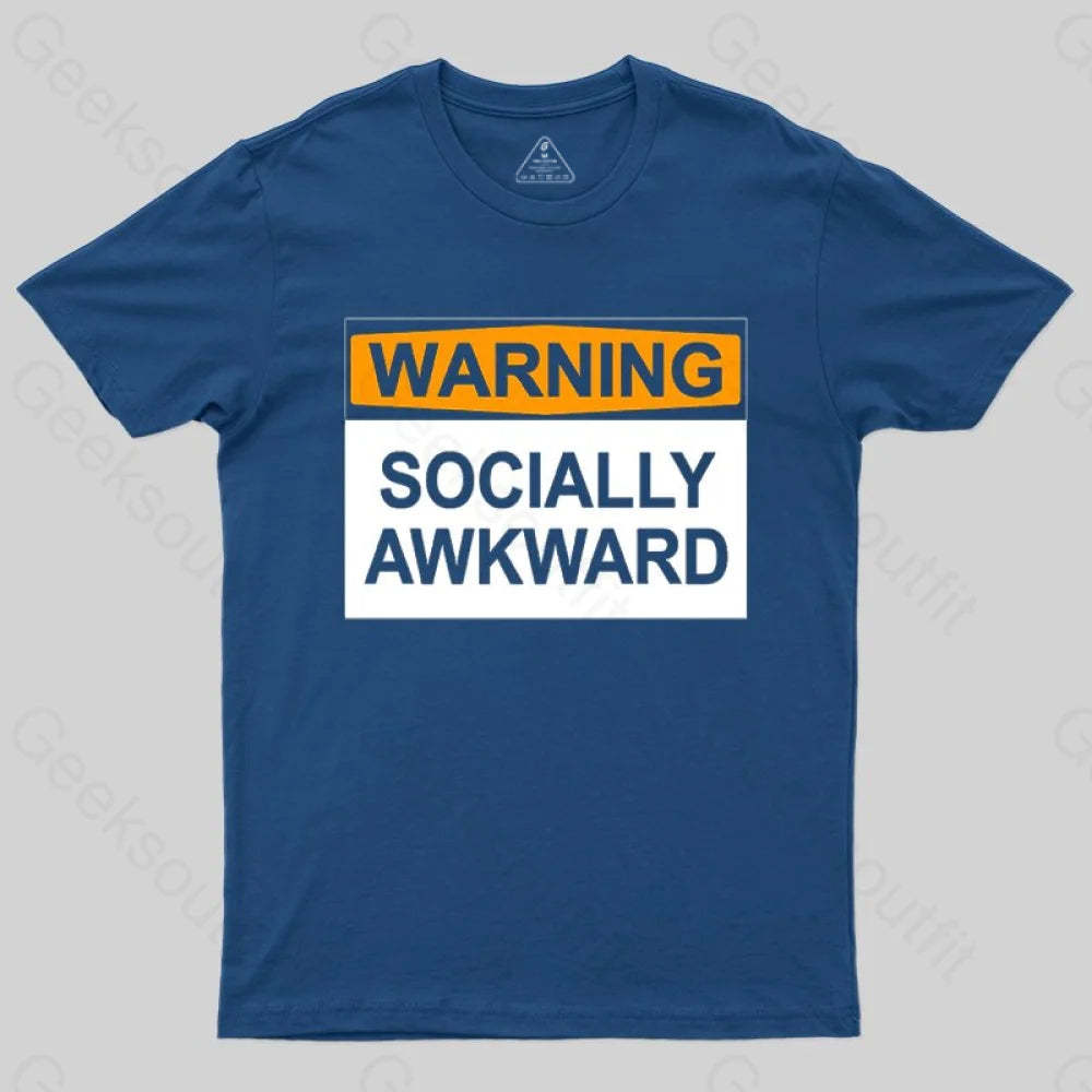 Warning Socially Awawkad Classic T-Shirt - Geeksoutfit