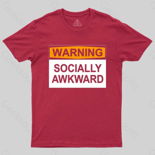 Warning Socially Awawkad Classic T-Shirt - Geeksoutfit