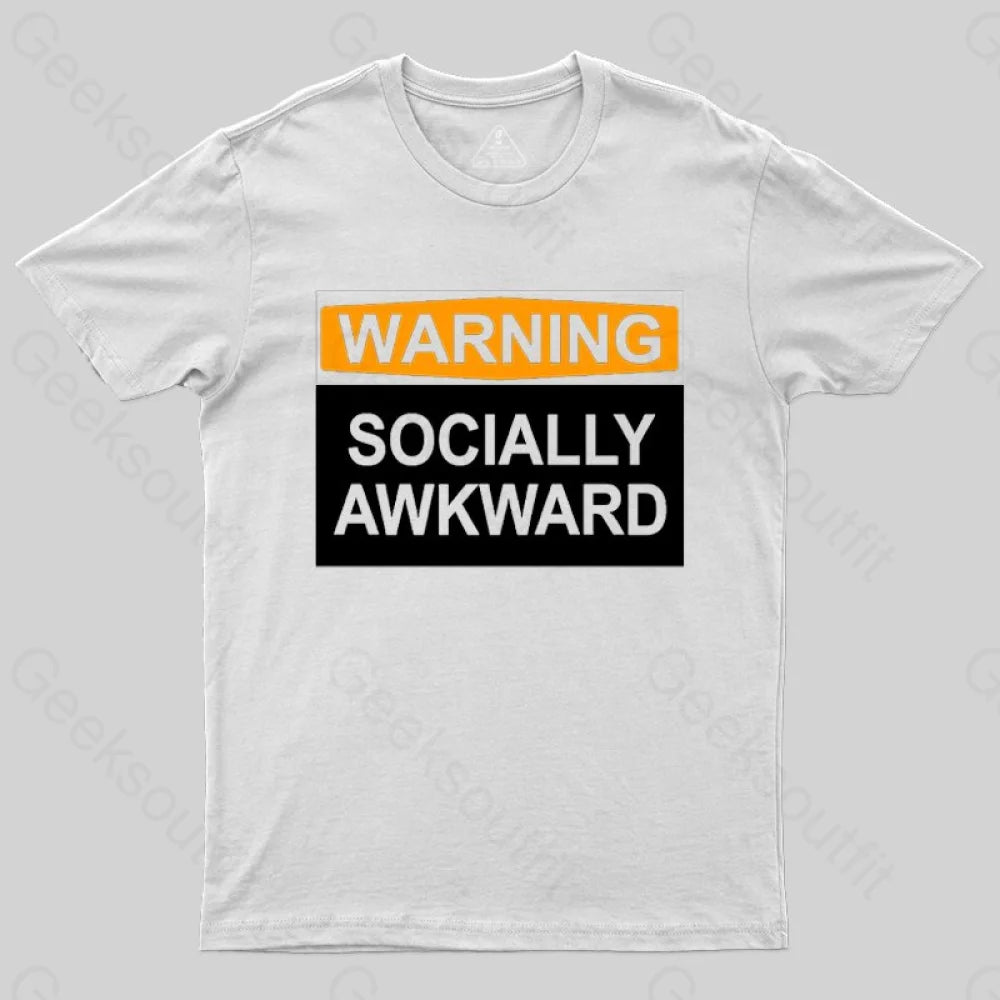 Warning Socially Awawkad Classic T-Shirt - Geeksoutfit