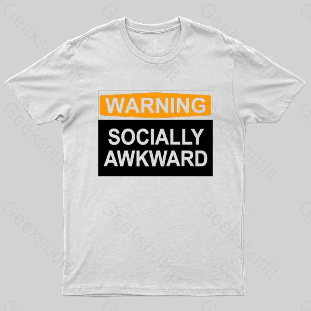 Warning Socially Awawkad Classic T-Shirt - Geeksoutfit