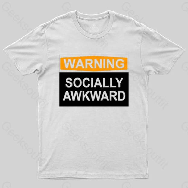 Warning Socially Awawkad Classic T-Shirt - Geeksoutfit