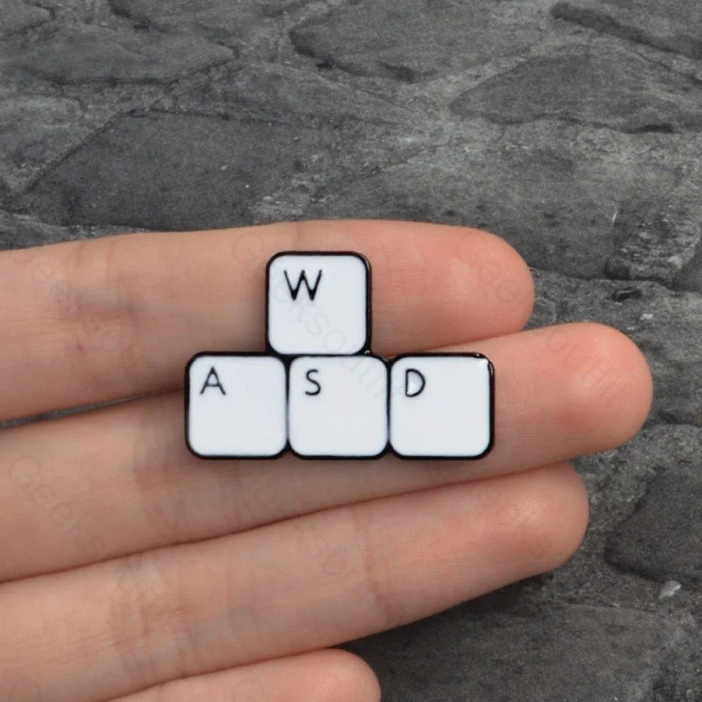 WASD Enamel Pins - Geeksoutfit