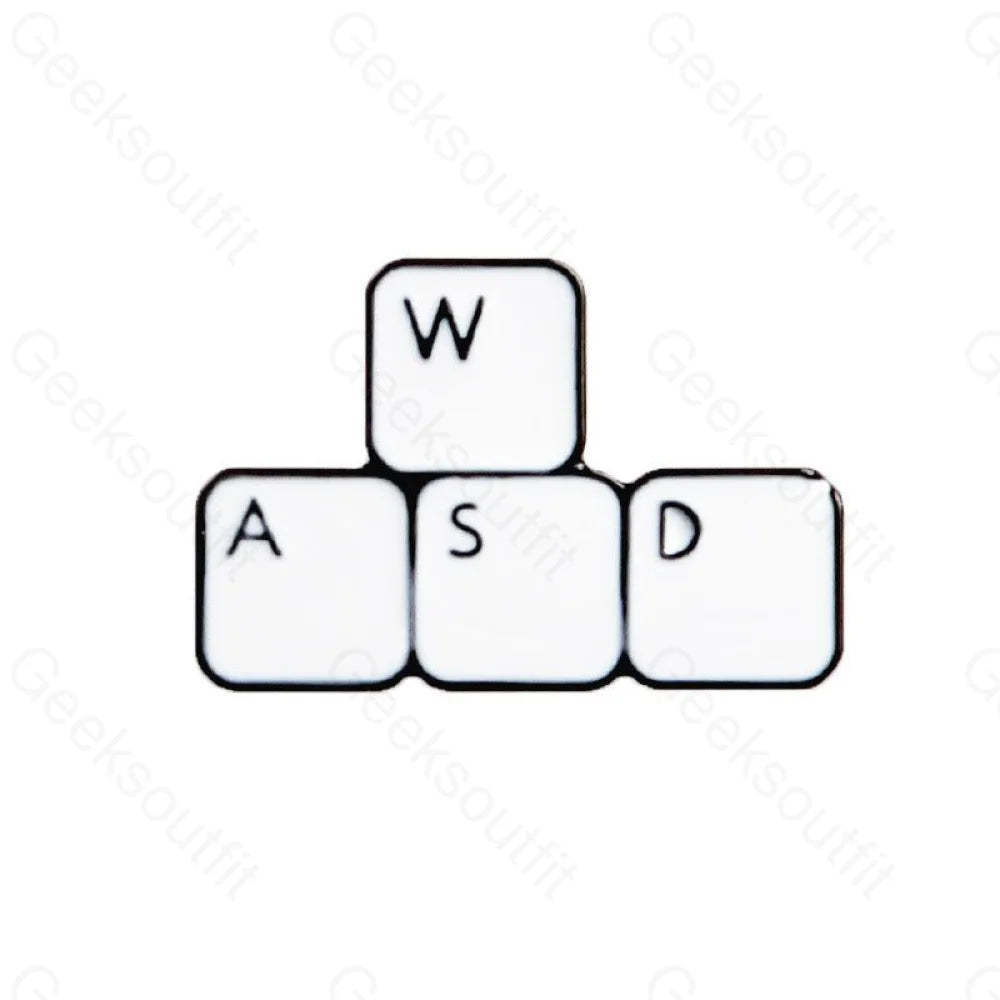 WASD Enamel Pins - Geeksoutfit