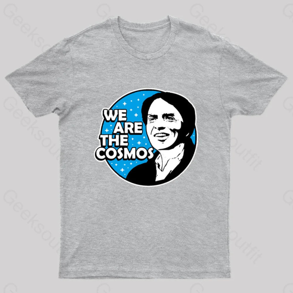 We Are The Cosmos Geek T-Shirt Grey / S