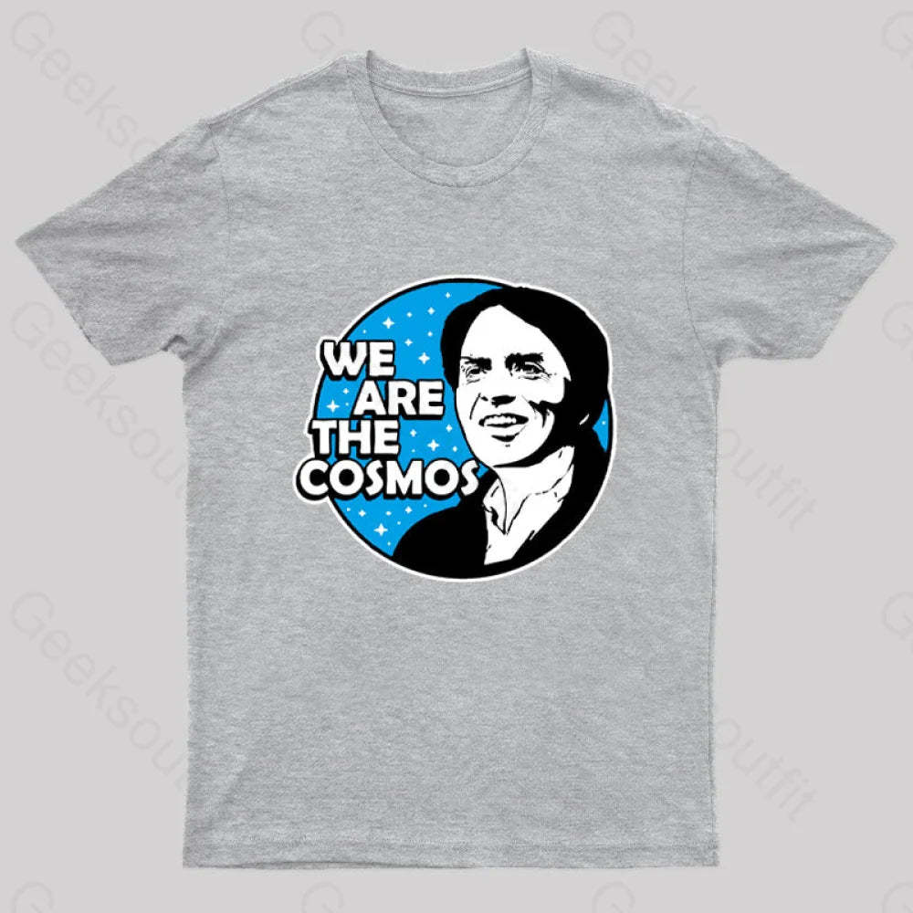 We Are The Cosmos Geek T-Shirt Grey / S