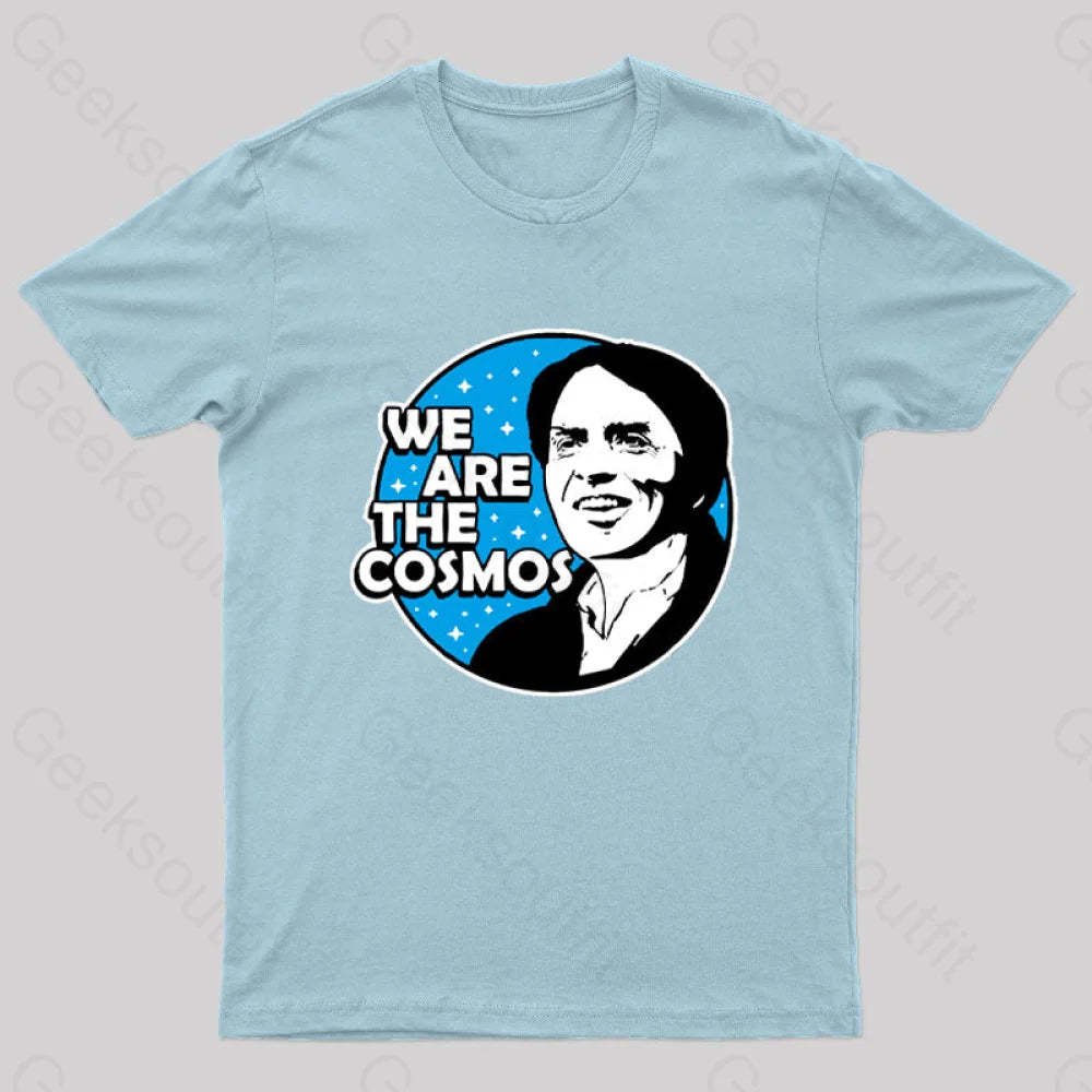 We Are The Cosmos Geek T-Shirt Light Blue / S