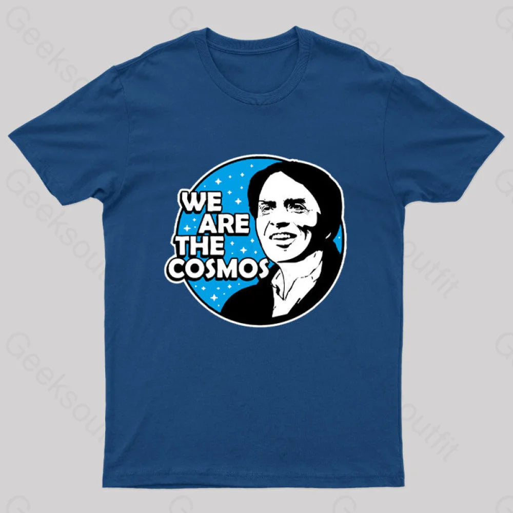 We Are The Cosmos Geek T-Shirt Navy / S