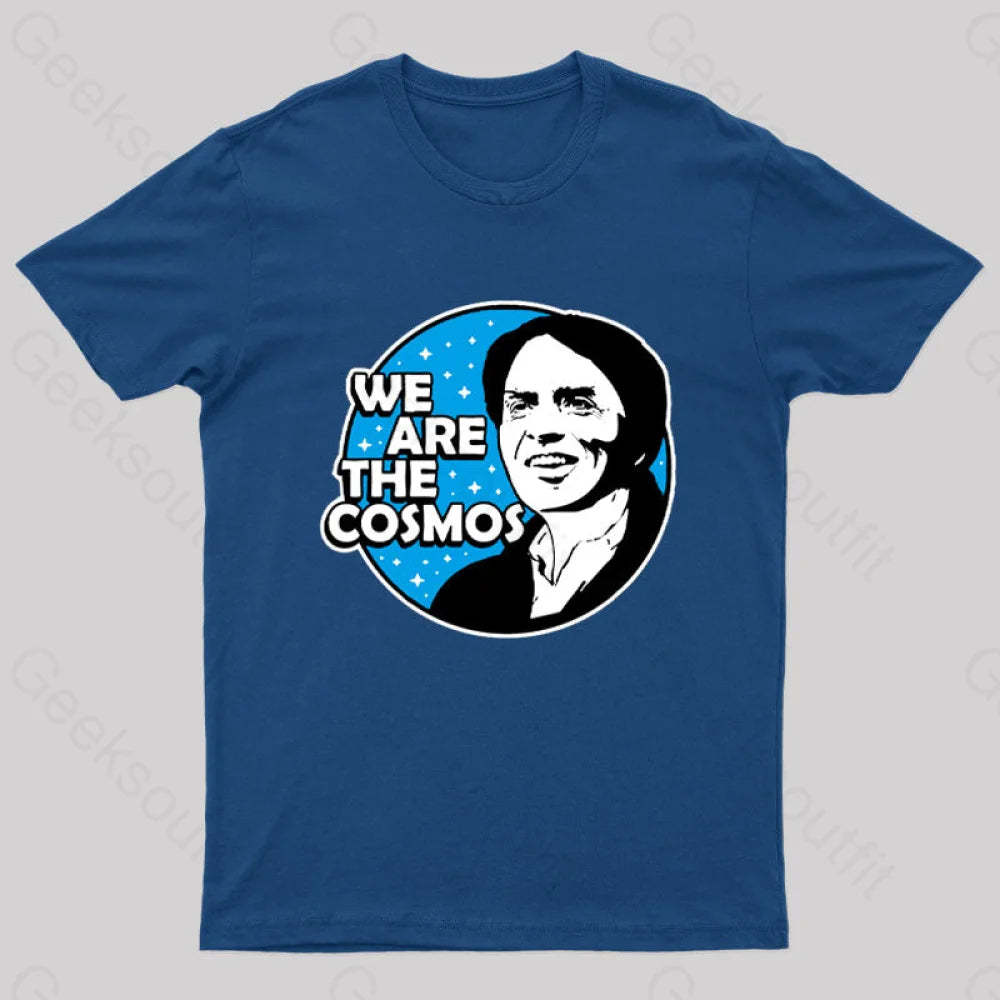 We Are The Cosmos Geek T-Shirt Navy / S