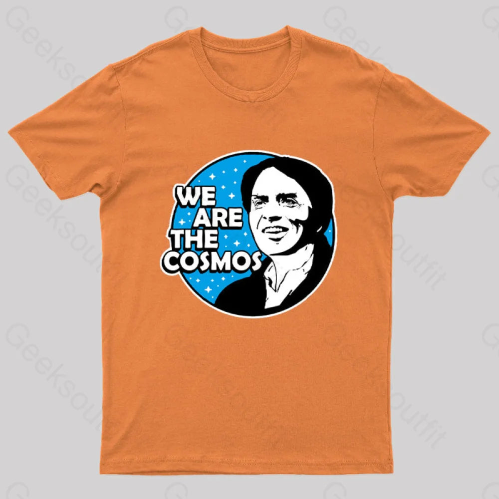 We Are The Cosmos Geek T-Shirt Orange / S