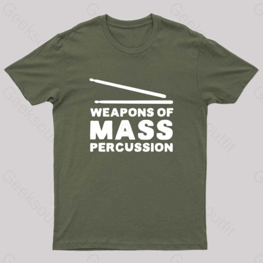 Weapons Of Mass Percussion T-Shirt Army Green / S