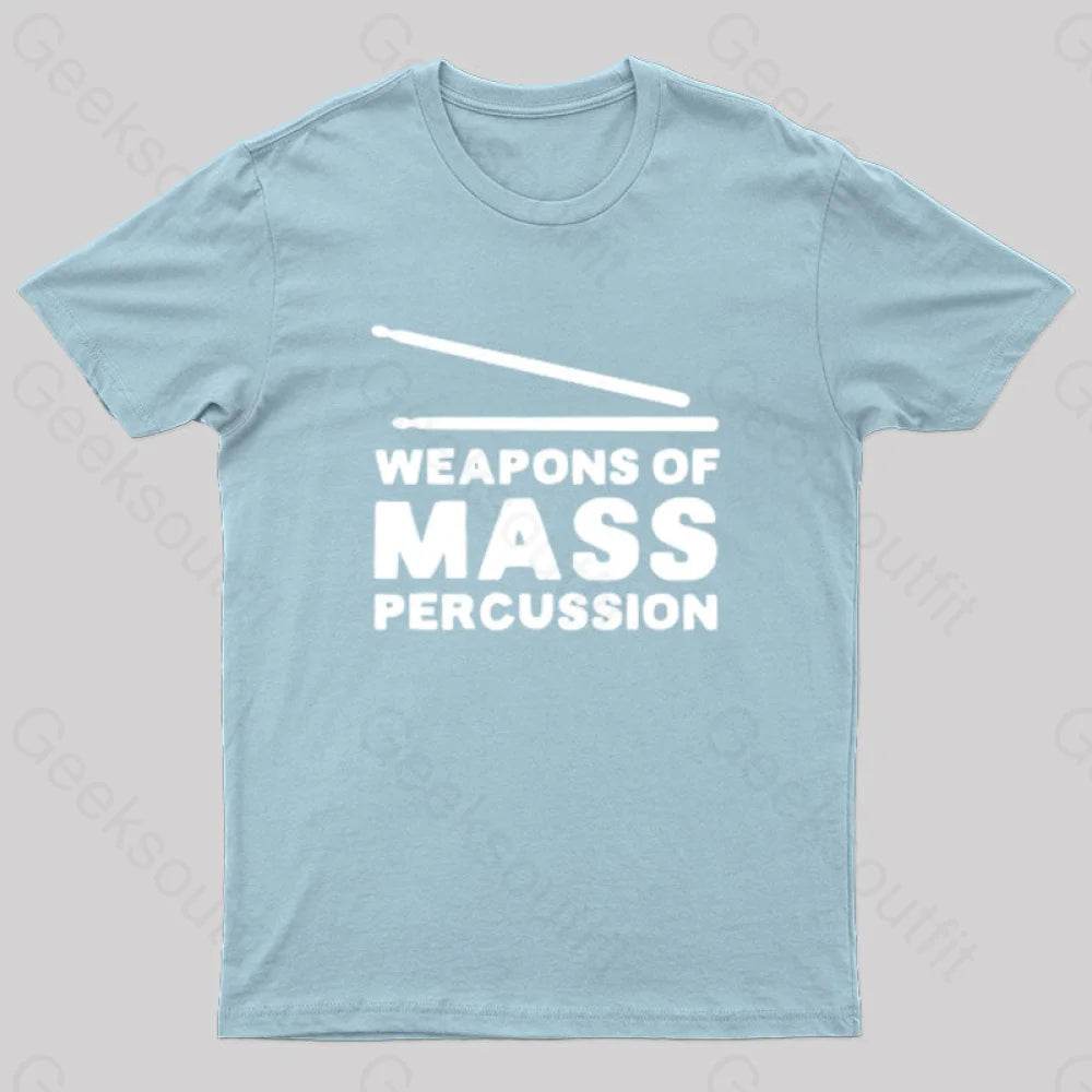 Weapons Of Mass Percussion T-Shirt Light Blue / S