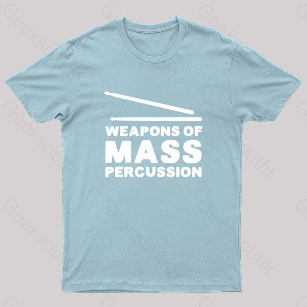 Weapons Of Mass Percussion T-Shirt Light Blue / S