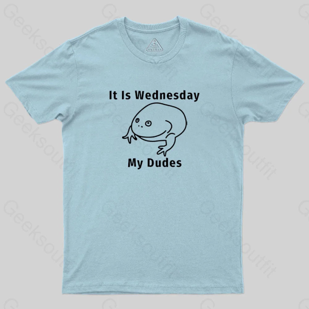 Wednesday Frog T-Shirt Light Blue / S