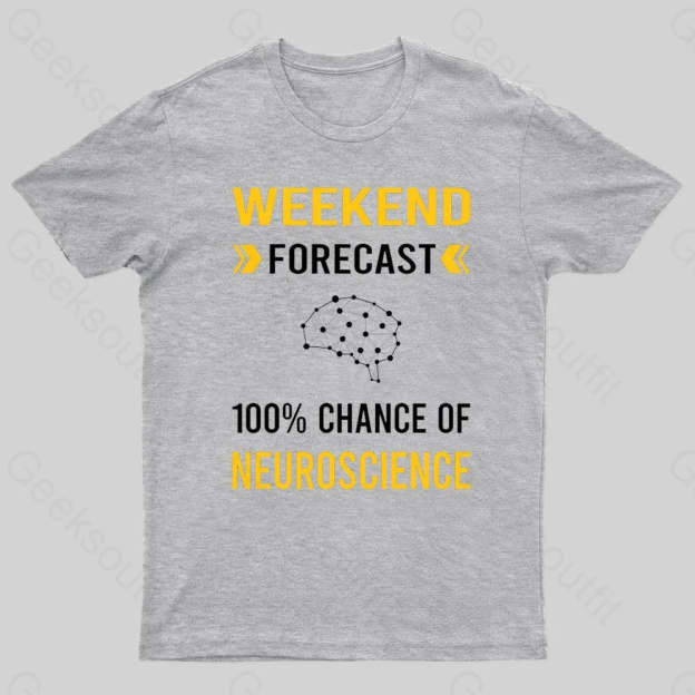 Weekend Forecast Neuroscience Nerd T-Shirt Grey / S