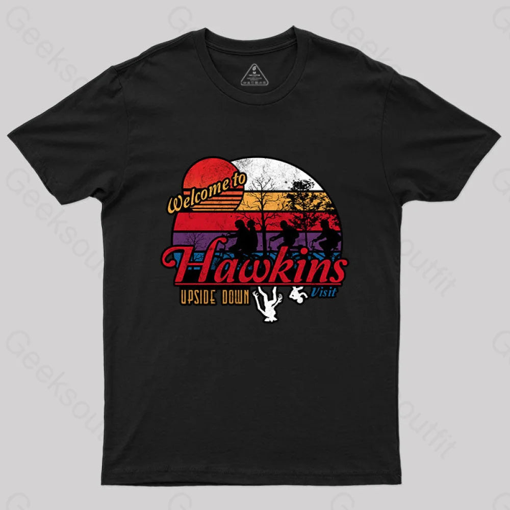 Welcome To Stranger Things T-Shirt Black / S Yc
