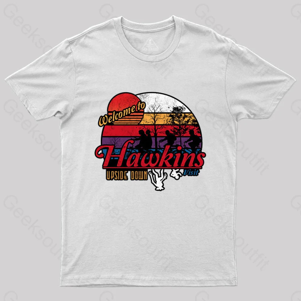 Welcome To Stranger Things T-Shirt White / S Yc