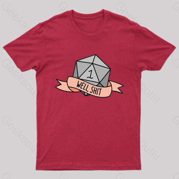 Well Shit Geek T-Shirt Red / S