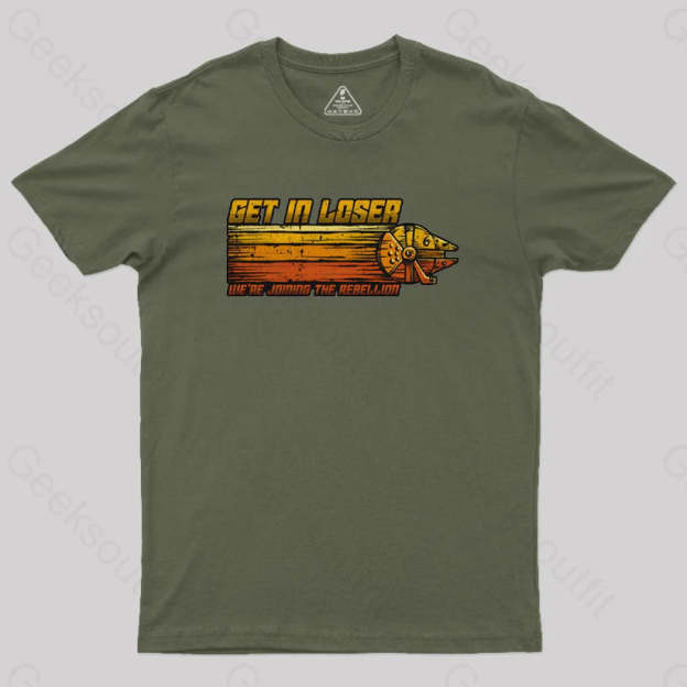 We’re Joining The Rebellion Geek T-Shirt Army Green / S
