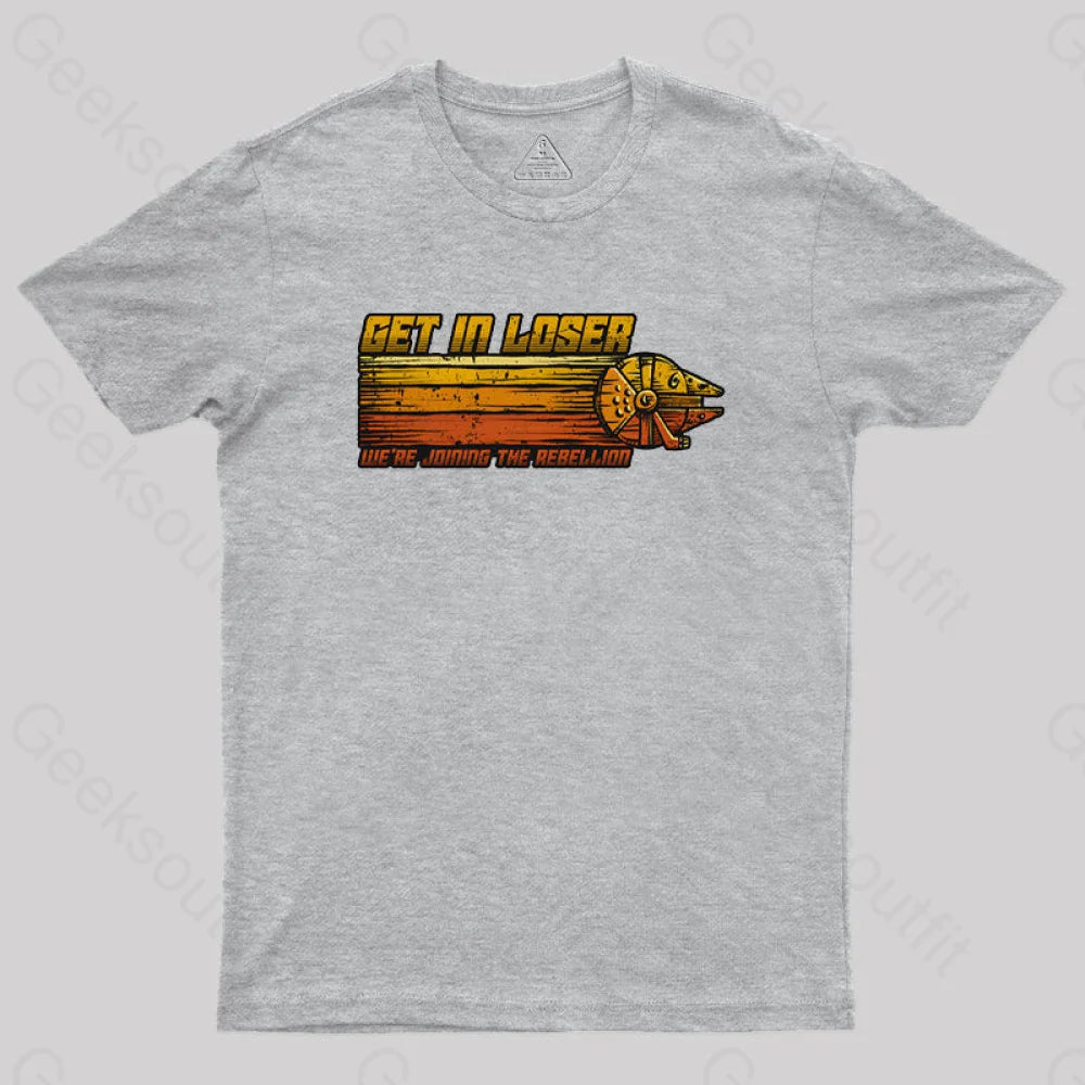 We’re Joining The Rebellion Geek T-Shirt Grey / S