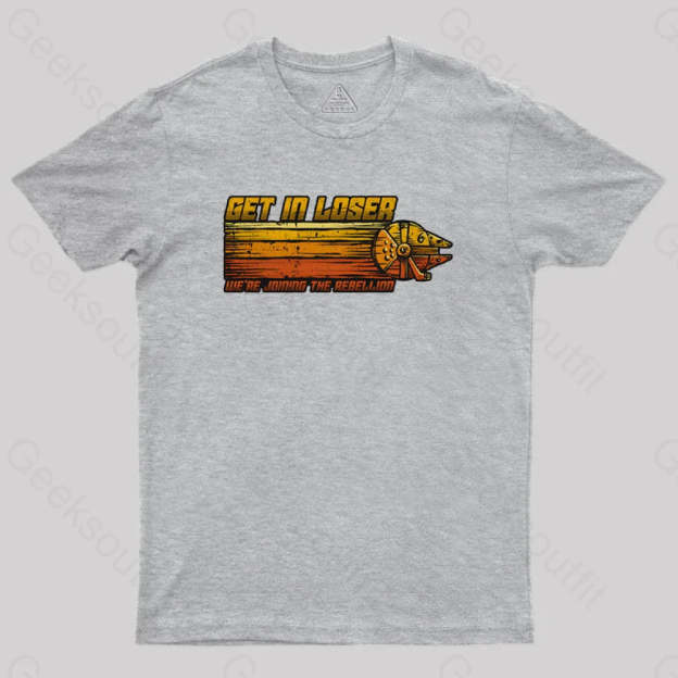 We’re Joining The Rebellion Geek T-Shirt Grey / S