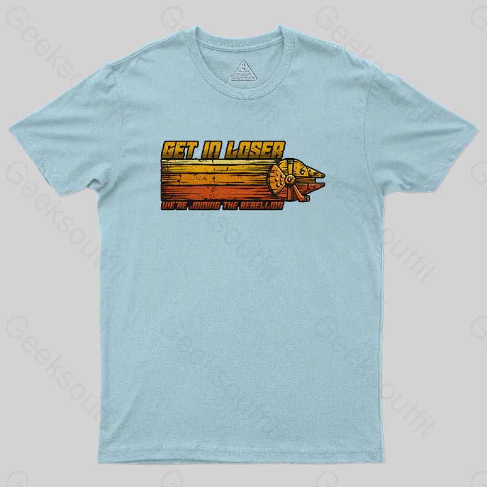 We’re Joining The Rebellion Geek T-Shirt Light Blue / S