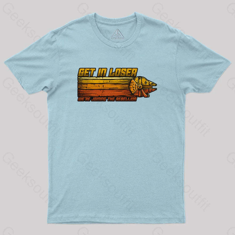 We’re Joining The Rebellion Geek T-Shirt Light Blue / S