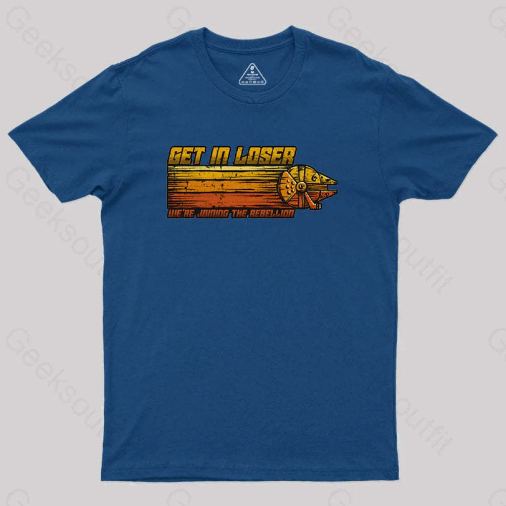 We’re Joining The Rebellion Geek T-Shirt Navy / S