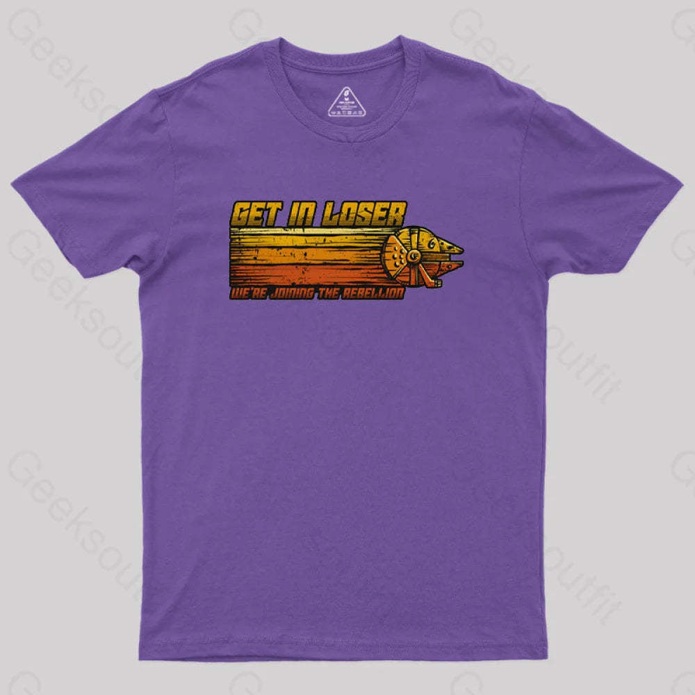 We’re Joining The Rebellion Geek T-Shirt Purple / S