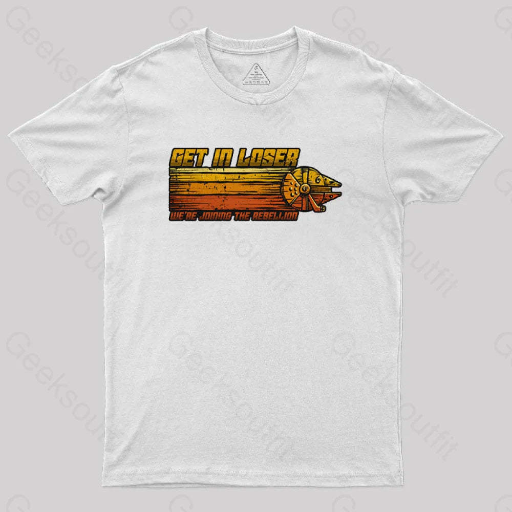 We’re Joining The Rebellion Geek T-Shirt White / S