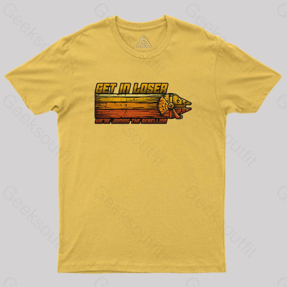 We’re Joining The Rebellion Geek T-Shirt Yellow / S