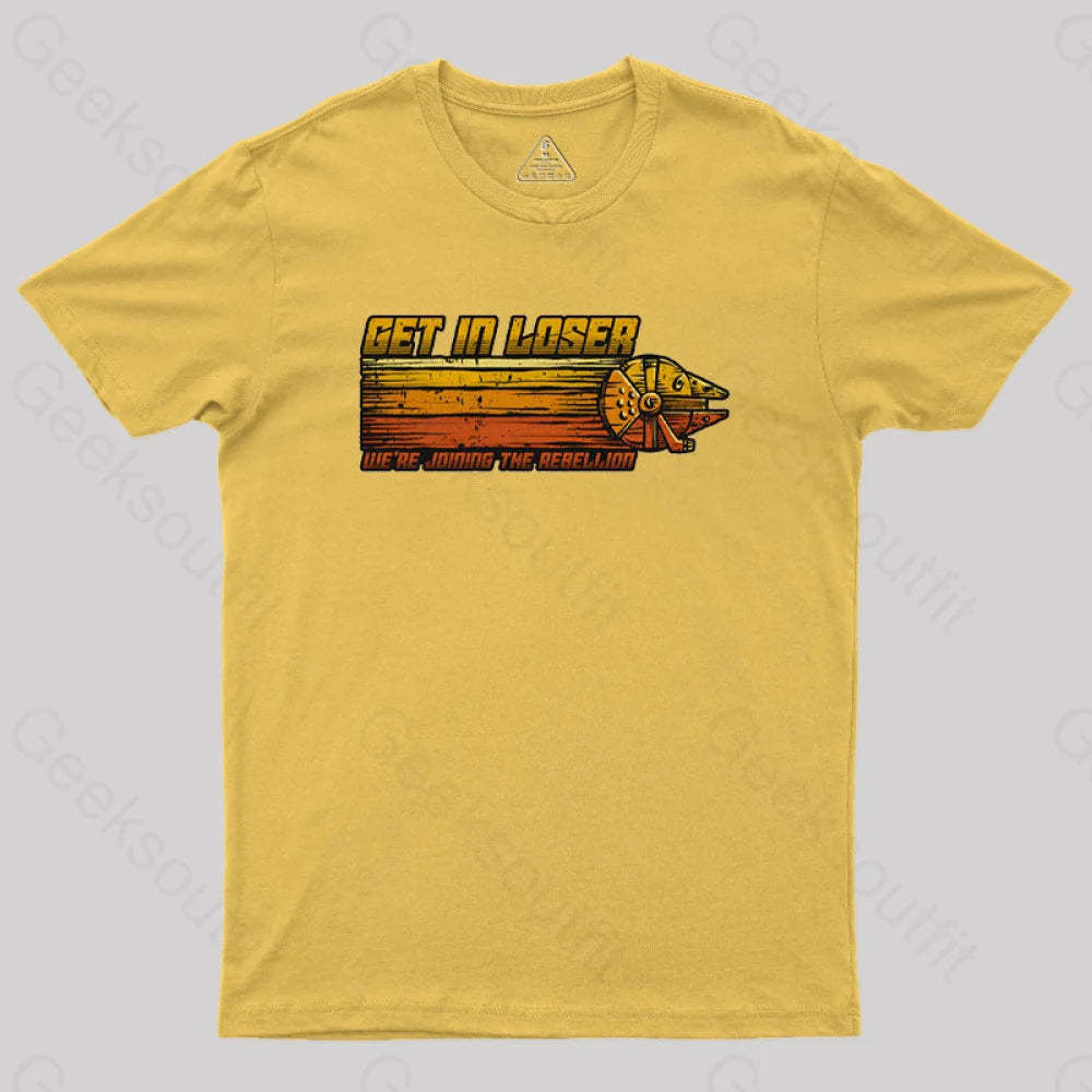 We’re Joining The Rebellion Geek T-Shirt Yellow / S
