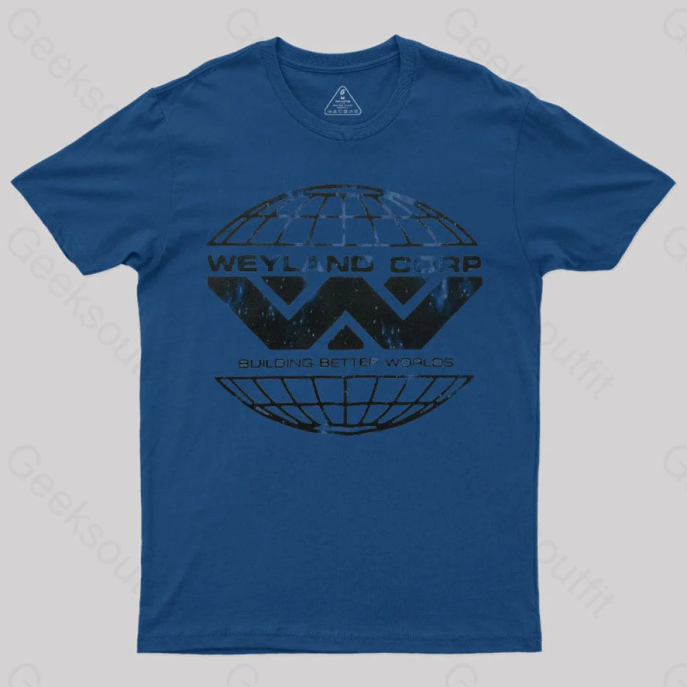 Weyland Corp Scifi Horror T-Shirt Navy / S