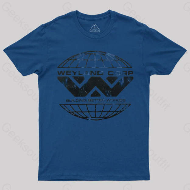 Weyland Corp Scifi Horror T-Shirt Navy / S
