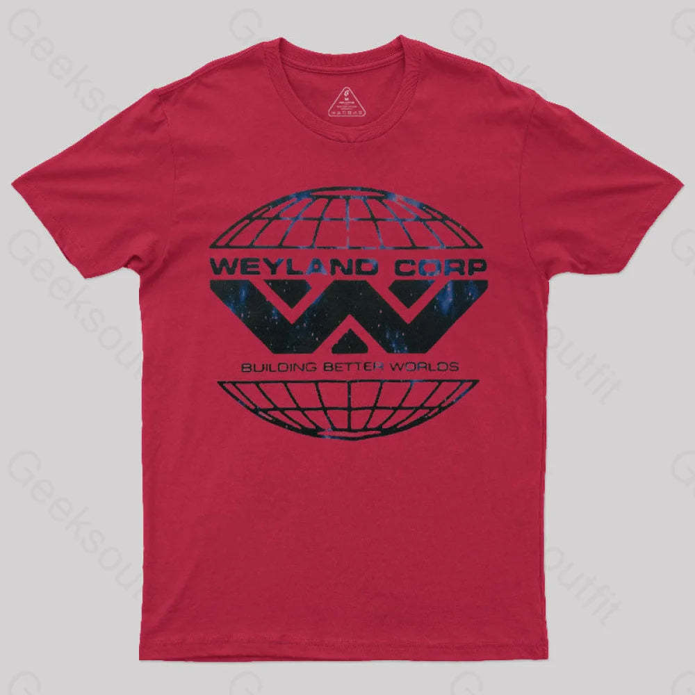 Weyland Corp Scifi Horror T-Shirt Red / S