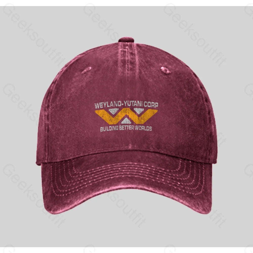 Geeksoutfit Weyland yutani Corp Washed Vintage Baseball Cap
