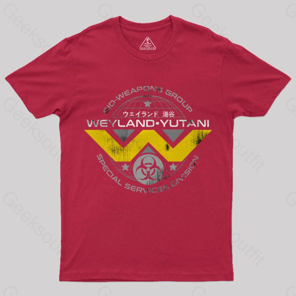 Weyland Yutani Scifi T-Shirt Red / S Yc