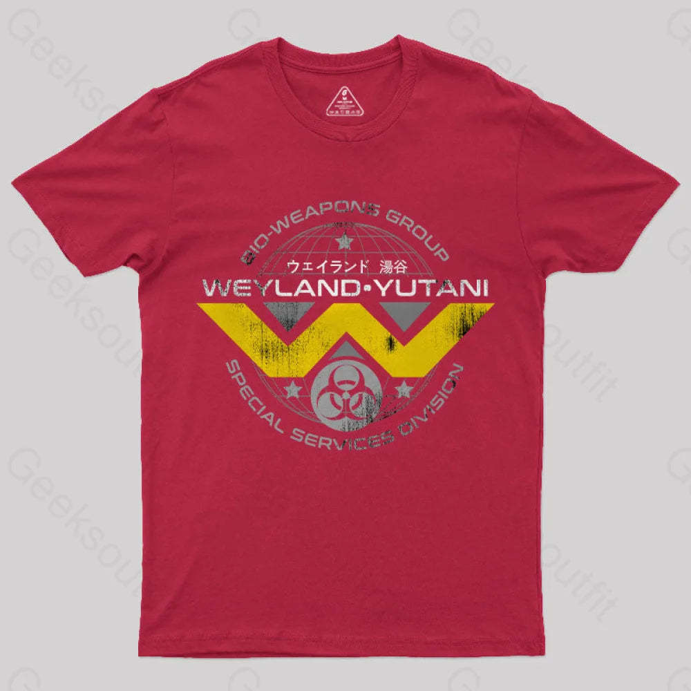 Weyland Yutani Scifi T-Shirt Red / S Yc