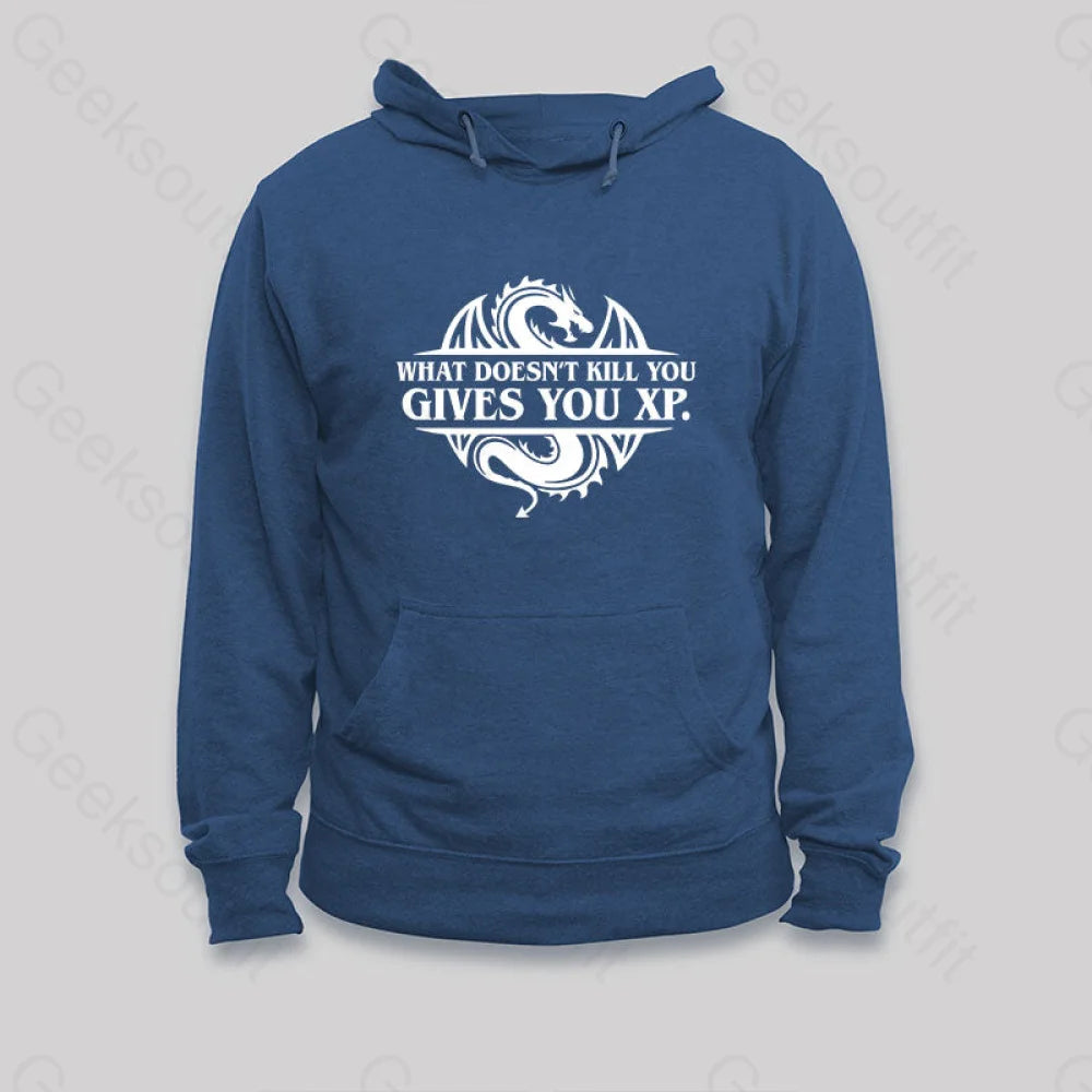 What Doesnt Kill You Give Experience Hoodie Dark Blue / S