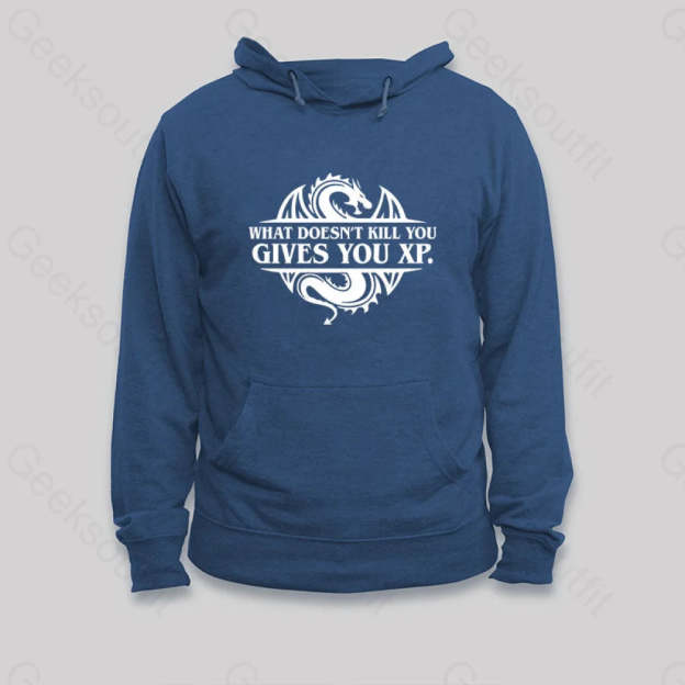 What Doesnt Kill You Give Experience Hoodie Dark Blue / S