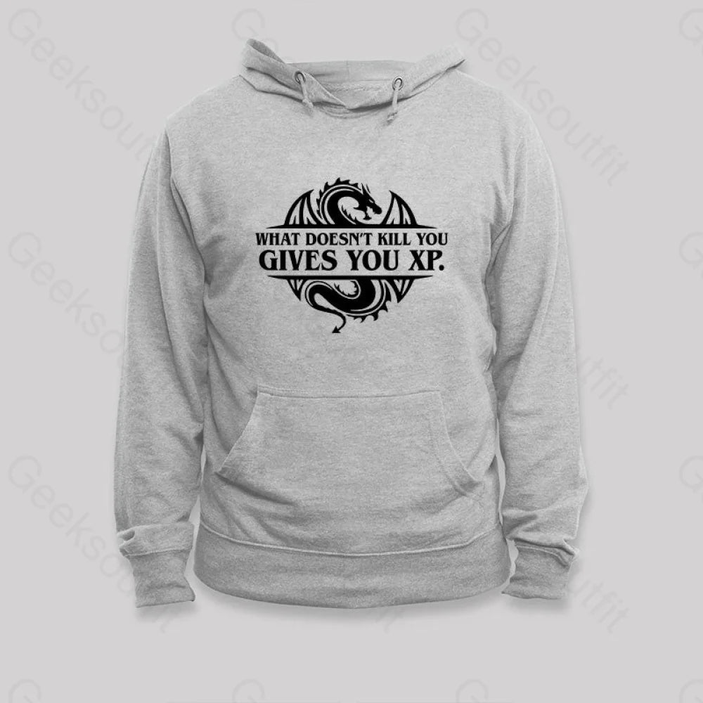 What Doesnt Kill You Give Experience Hoodie Grey / S