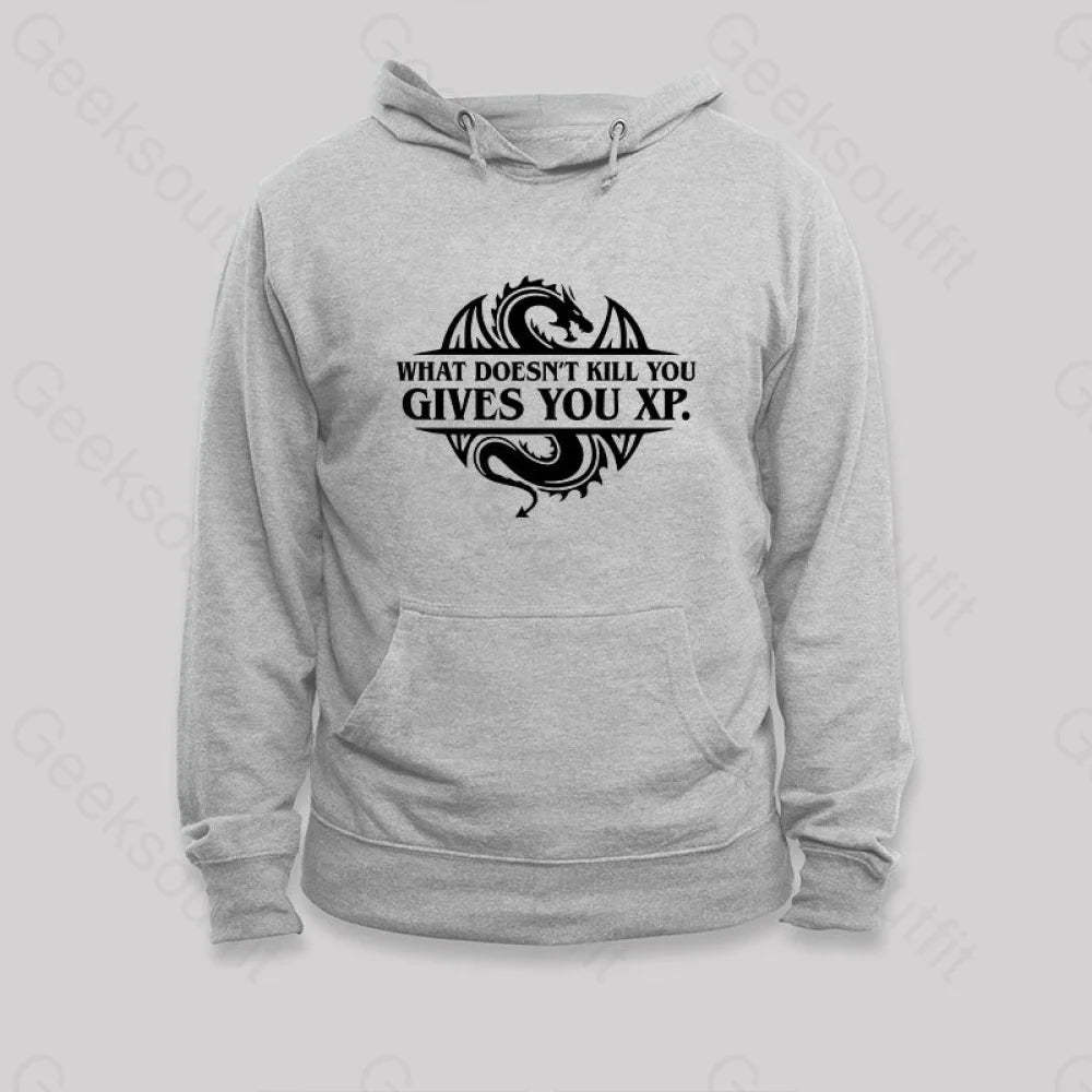 What Doesnt Kill You Give Experience Hoodie Grey / S