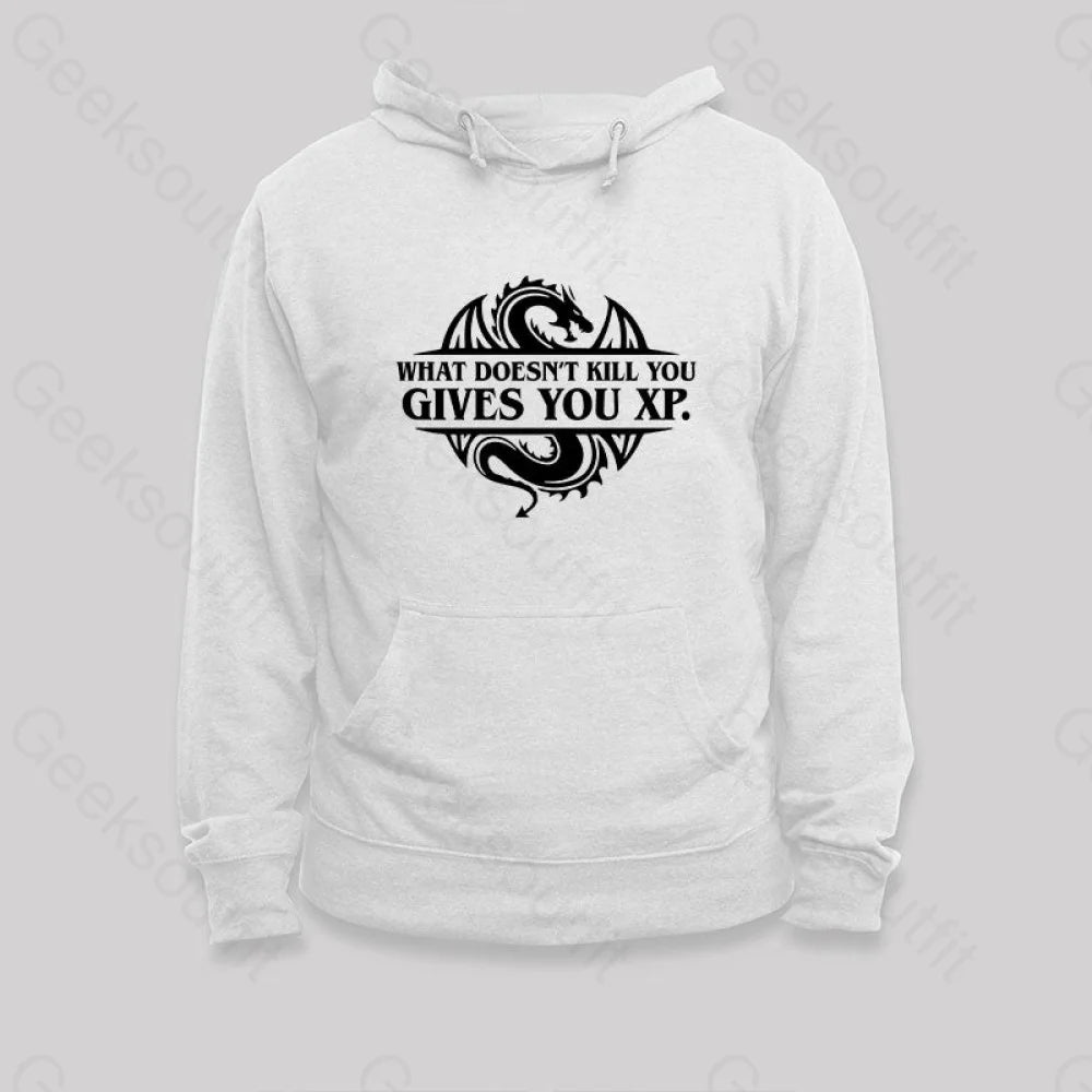 What Doesnt Kill You Give Experience Hoodie White / S