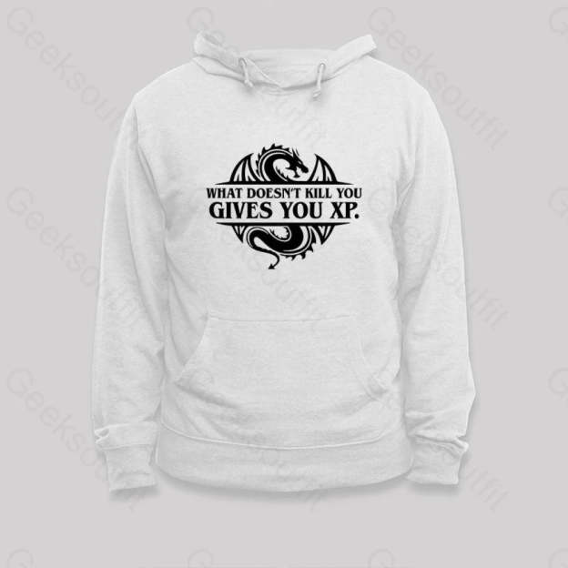 What Doesnt Kill You Give Experience Hoodie White / S