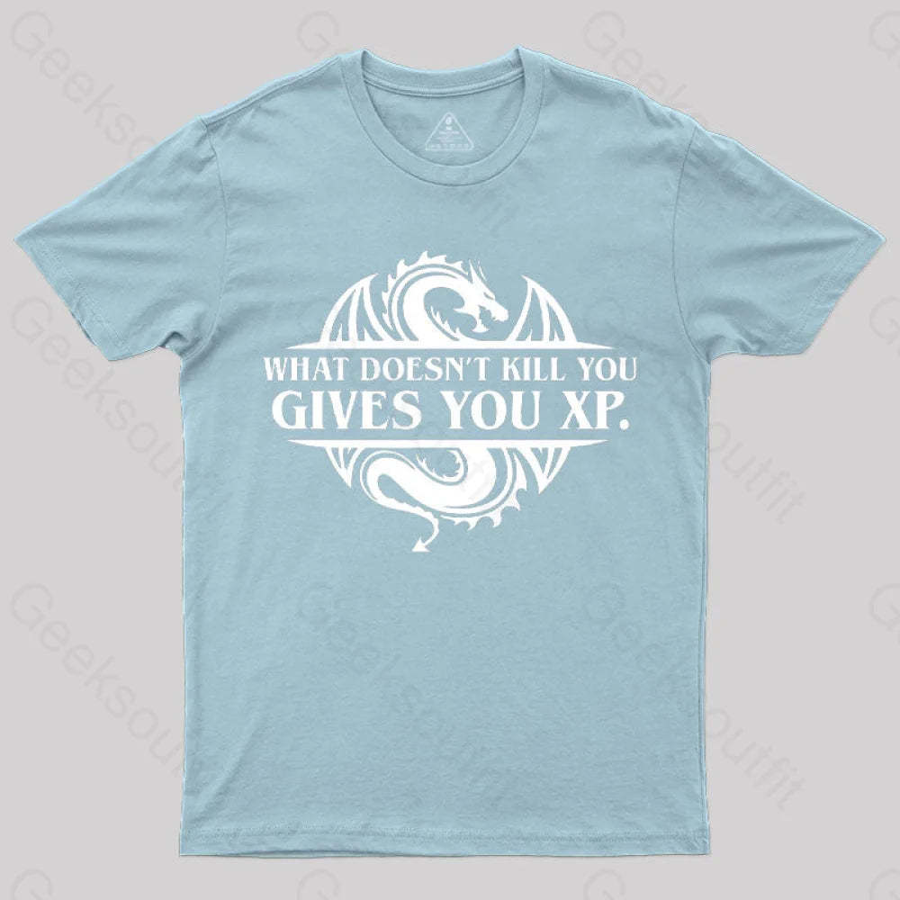 What Doesnt Kill You Give Experience T-Shirt Light Blue / S
