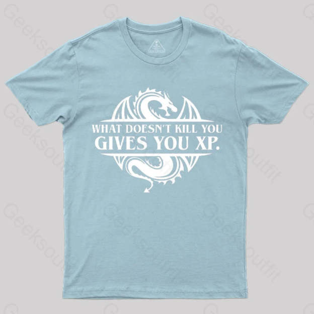 What Doesnt Kill You Give Experience T-Shirt Light Blue / S