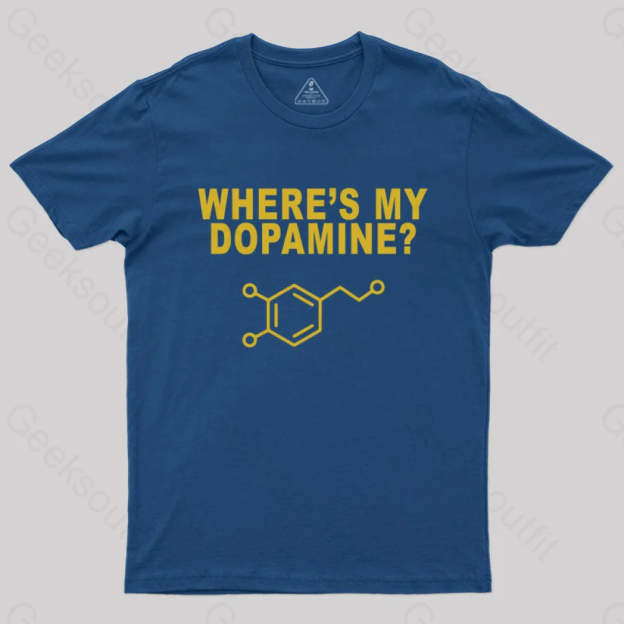 Where’s My Dopamine T-Shirt Navy / S