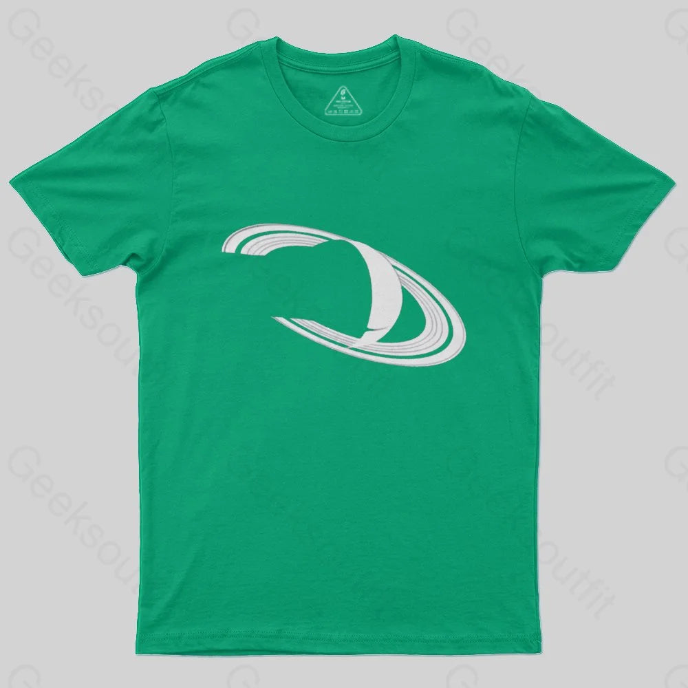 White Saturn T-Shirt - Geeksoutfit
