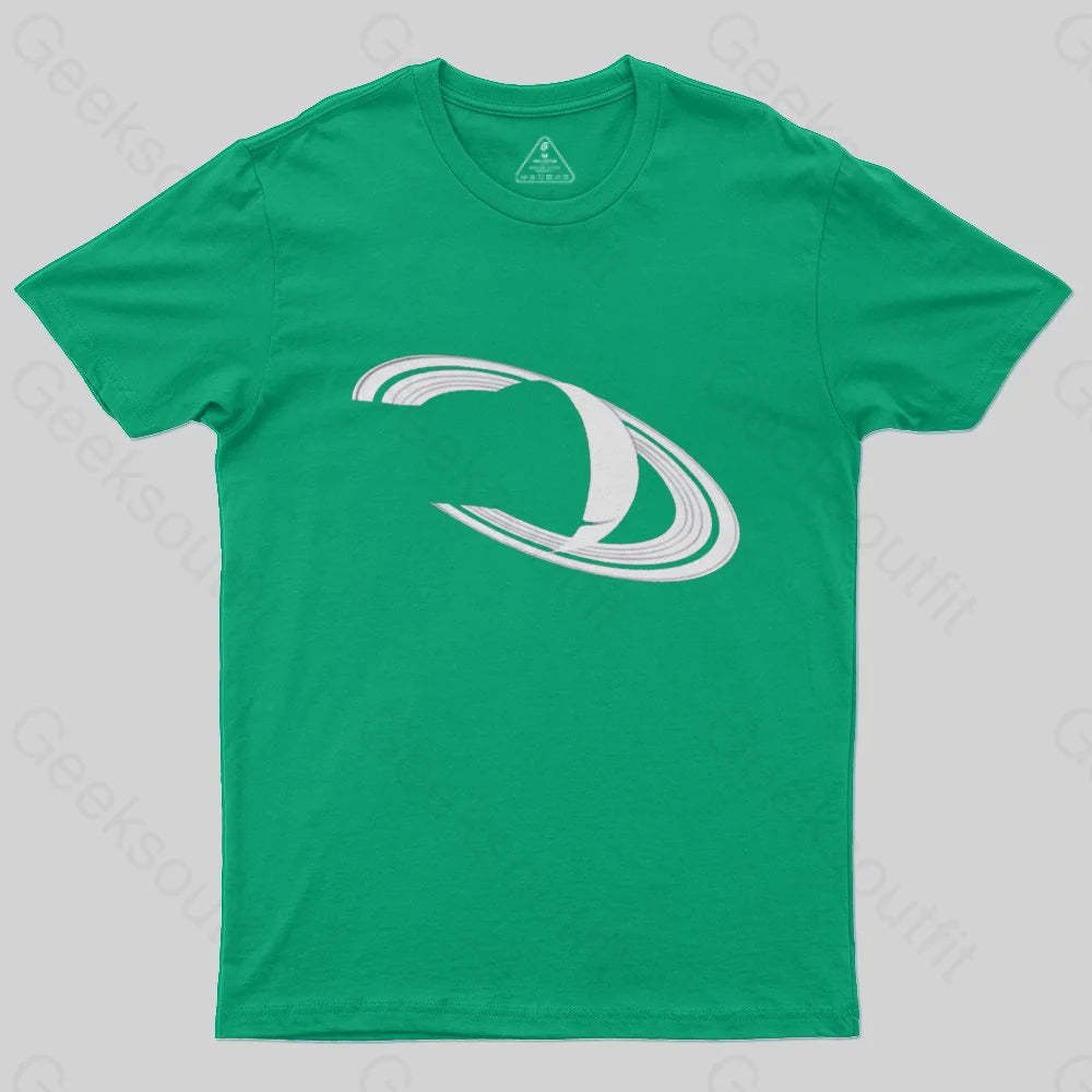 White Saturn T-Shirt - Geeksoutfit